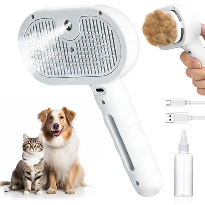 Pawqua Mist™ | Cepillo a Vapor para Mascotas
