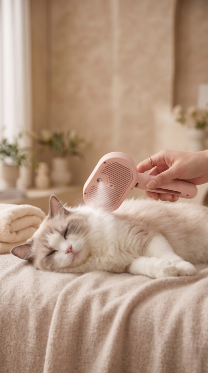 Pawqua Mist™ | Cepillo a Vapor para Mascotas